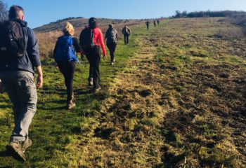 Wolstonbury Hill, the Devils Dyke and the three forts.